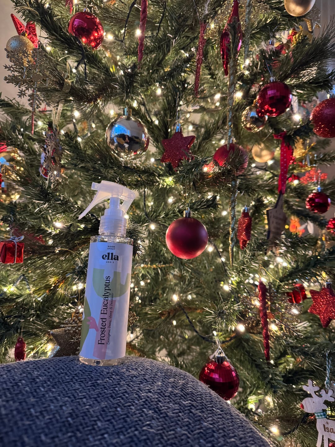 Customer photo review of Frosted Eucalyptus Room Spray