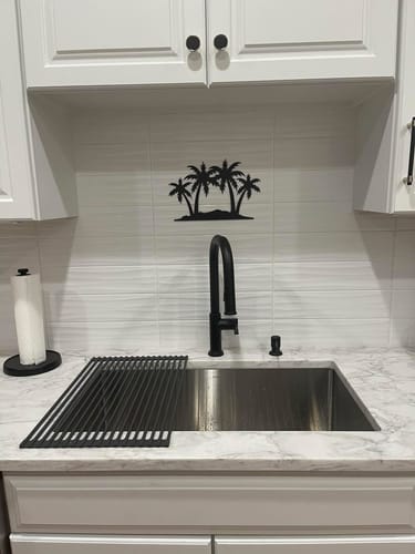 Karen H. review of Custom Metal Palm Tree Wall Art | Indoor Outdoor | Up to 46" | 20+ Color Options image 1 out of 1