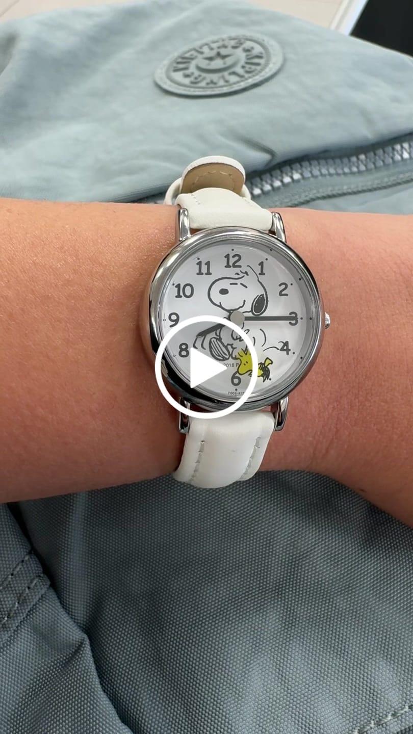 Customer video review of Reloj Q&Q JDM P003-314 Peanuts Snoopy Mini 26mm