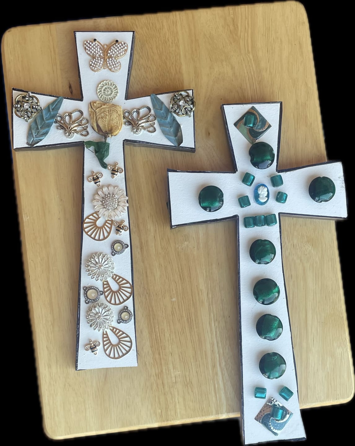 Customer photo review of 15x8" Flared Cross Acrylic Router Template