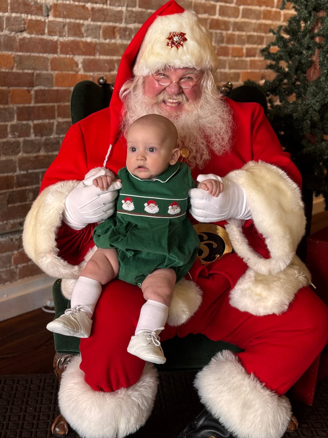 Customer photo review of Vintage Santa Blue Zip Sleeper