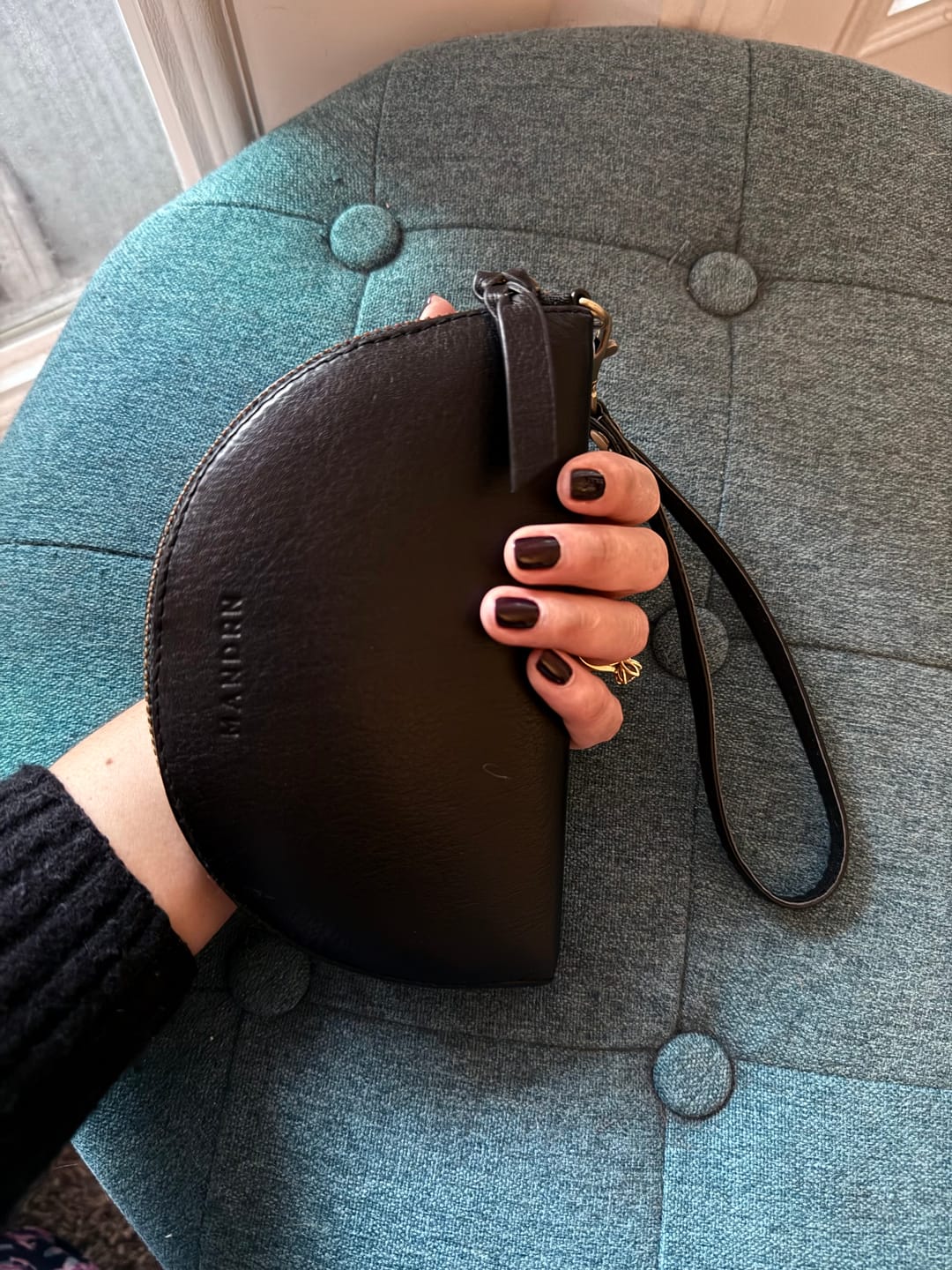 Customer photo review of Wedge Wallet - Black