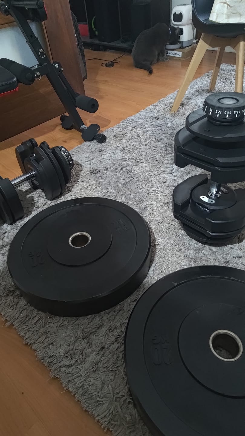 Customer photo review of Mancuerna Ajustable 40 kg IRONSIDE