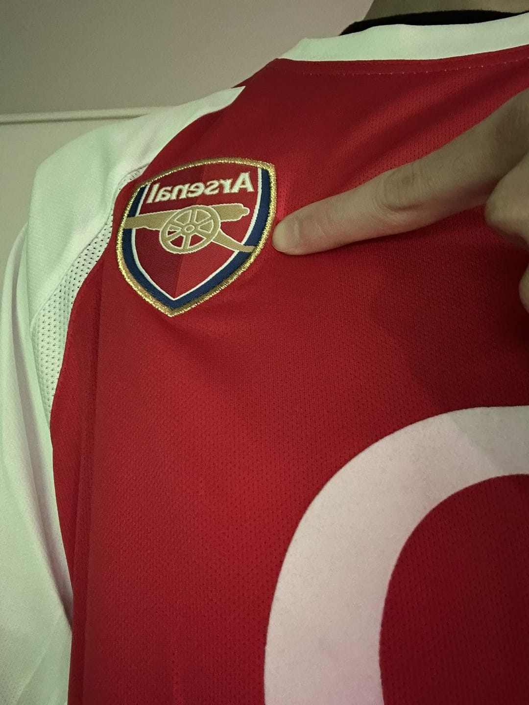 Customer photo review of ARSENAL 02/03 HOME JERSEY