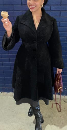 Ayla T. review of Miss Kitty Coat in Black - Vixen by Micheline Pitt image 1 out of 1