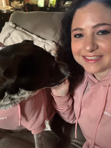 Megan O. review of Essential Human Hoodie - Dusty Pink image 1 out of 2