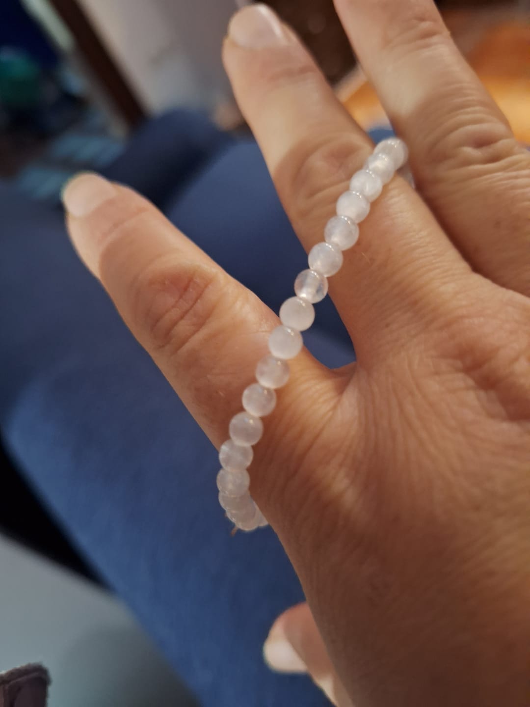 Customer photo review of Selenita "AA" | 4mm | Bienestar - Tranquilidad