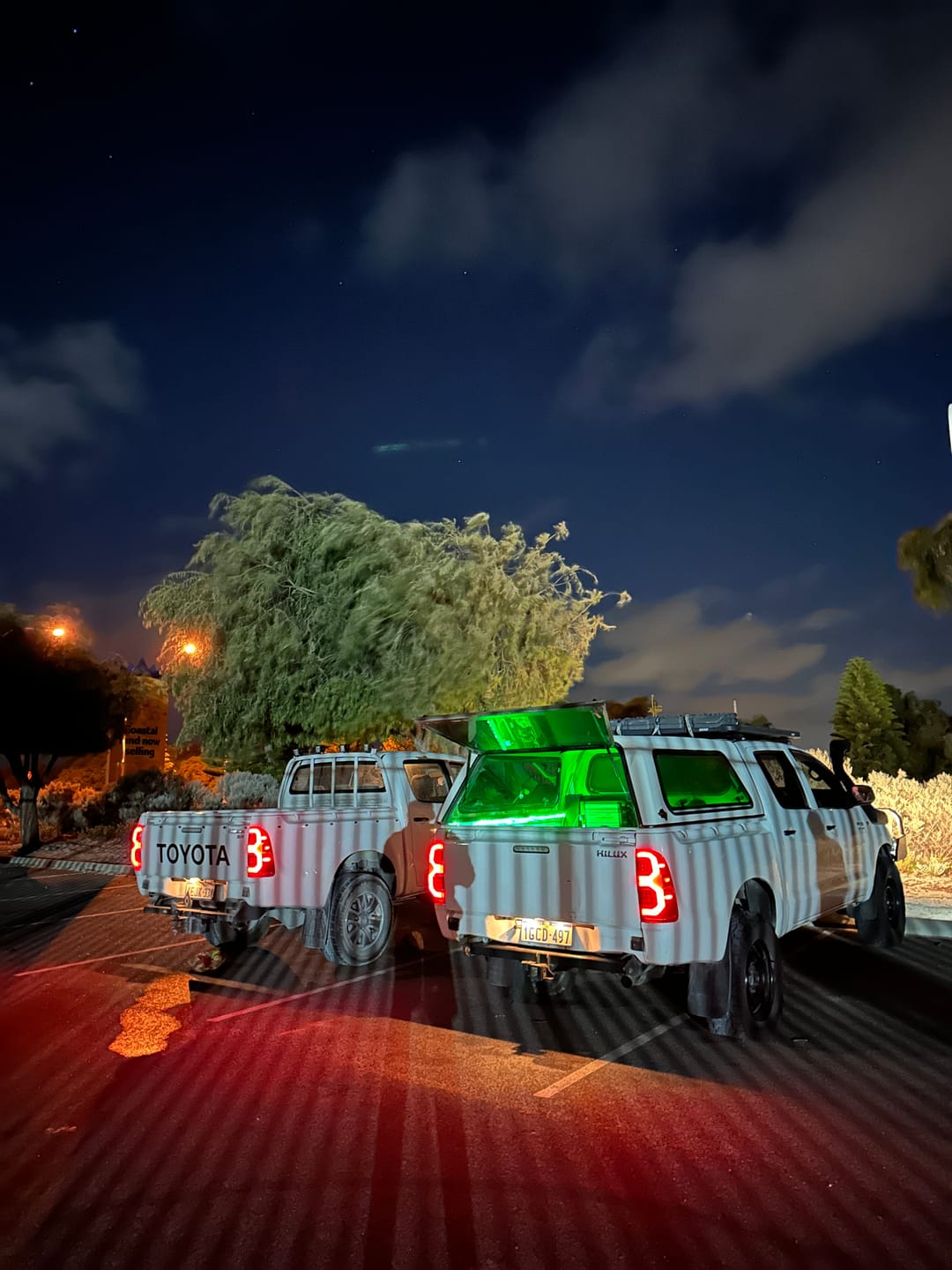 Customer photo review of Blacked Out LED Tail Lights for N70 Hilux (GR Style)