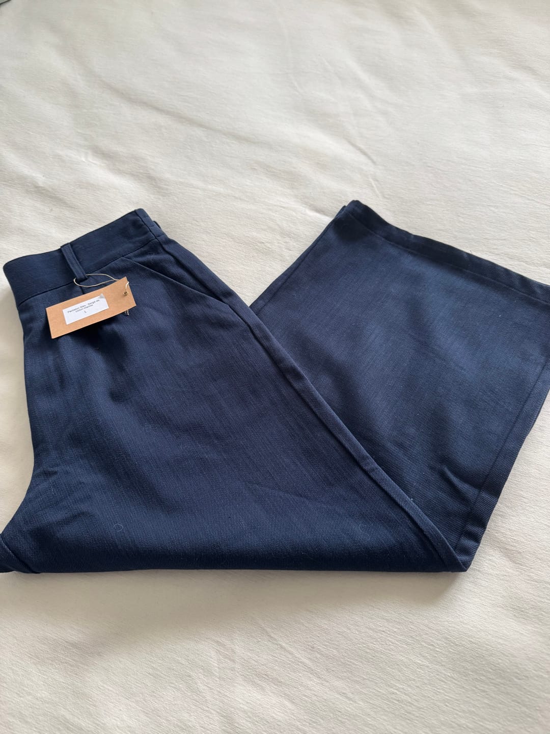 Customer photo review of Pantalon Alex - Jean de coton marine