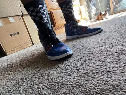 Customer photo review of Beast J1 Sneakers Movies X-Men Custom Shoes