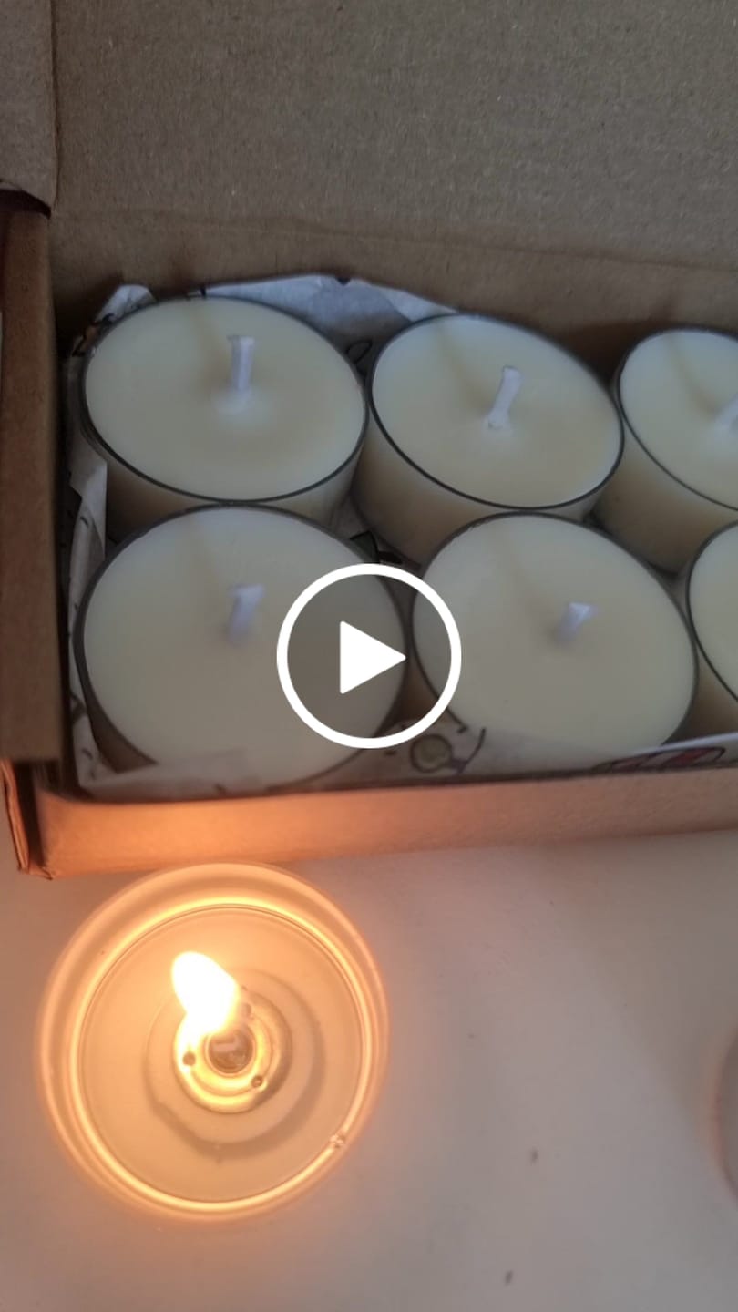 Customer video review of ENVASES PARA VELAS DE TÉ