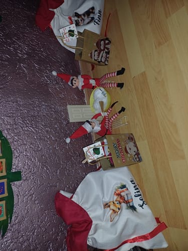 Customer photo review of Weihnachtssack Personalisiert - Weihnachtstiere