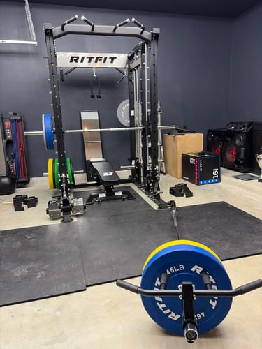 Customer photo review of RitFit 7FT Olympic Barbell Bar 2'' Weight Lifting Bar