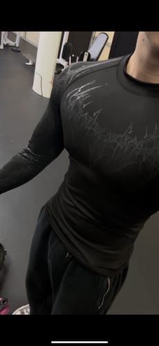 Customer photo review of Void Tech™ Nightfall Longsleeve Compression [DARKNESS]