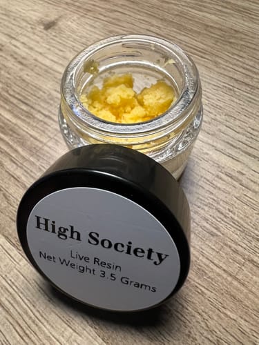 Customer photo review of High Society | Live Resin