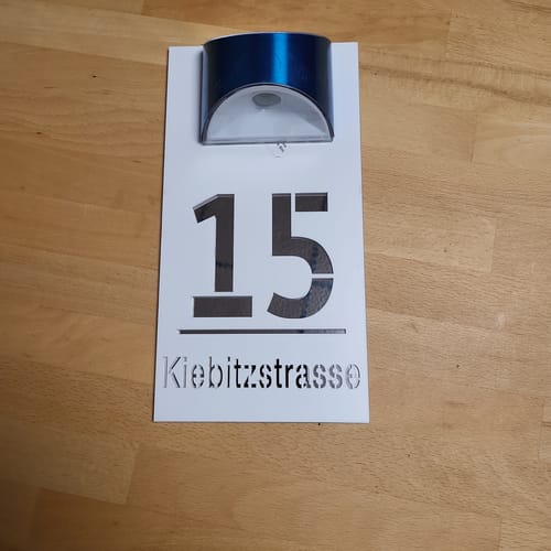 Customer photo review of NumLux™ | Ihre personalisierte Hausnummer