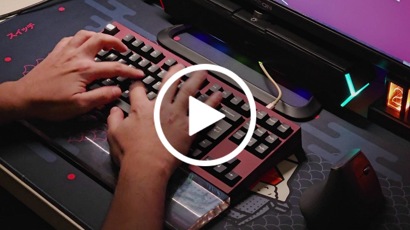 Customer video review of LUBED, FILMED, AND SPRING SWAPPED CHERRY MX SWITCHES (10PCS)