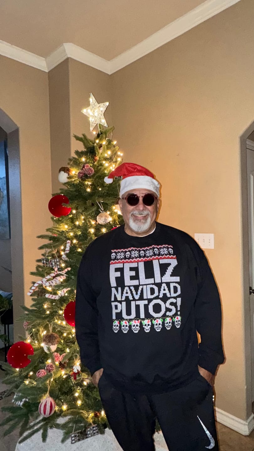 Customer photo review of Feliz Navidad Putos OG Navidad Sweatshirt