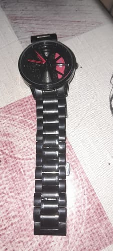 Customer photo review of Black Stainless Steel Strap