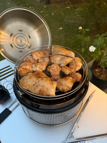 Customer photo review of COBB Grill Air (Charcoal)