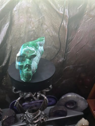 Troy R. review of Malachite Geode Skull image 1 out of 4