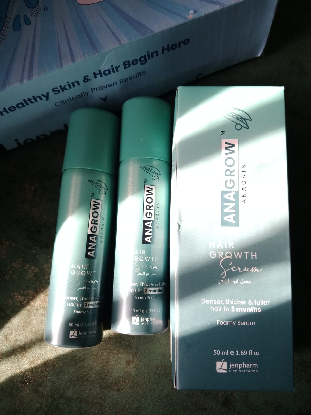Customer photo review of Anagrow Hair Serum