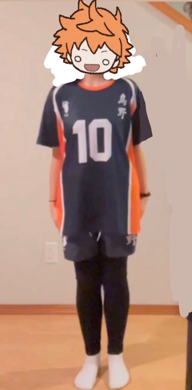 Customer photo review of Team Karasuno Beach Shorts