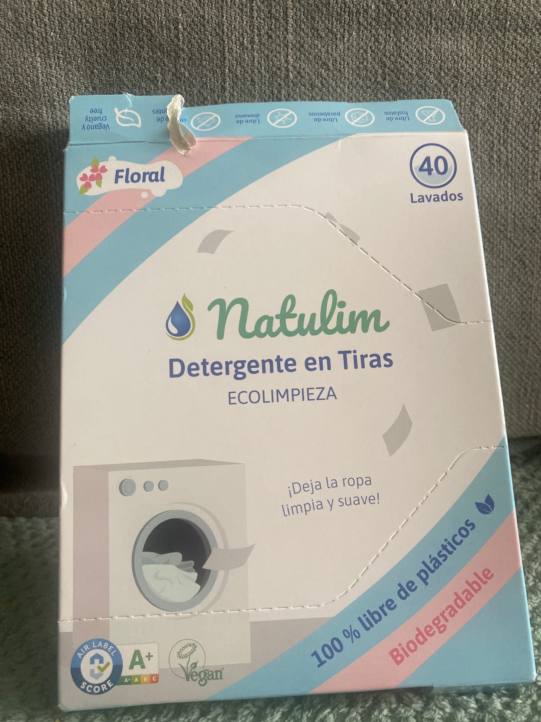 Customer photo review of Eco-Tiras de lavar Natulim - 40 lavados