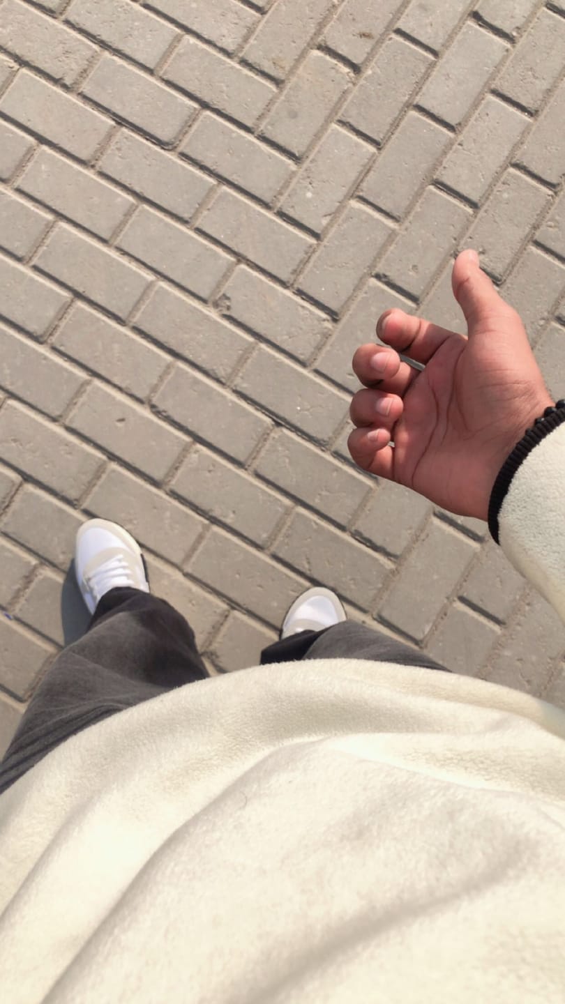Customer photo review of Overcast Grey Denim - Loose fit - UNISEX