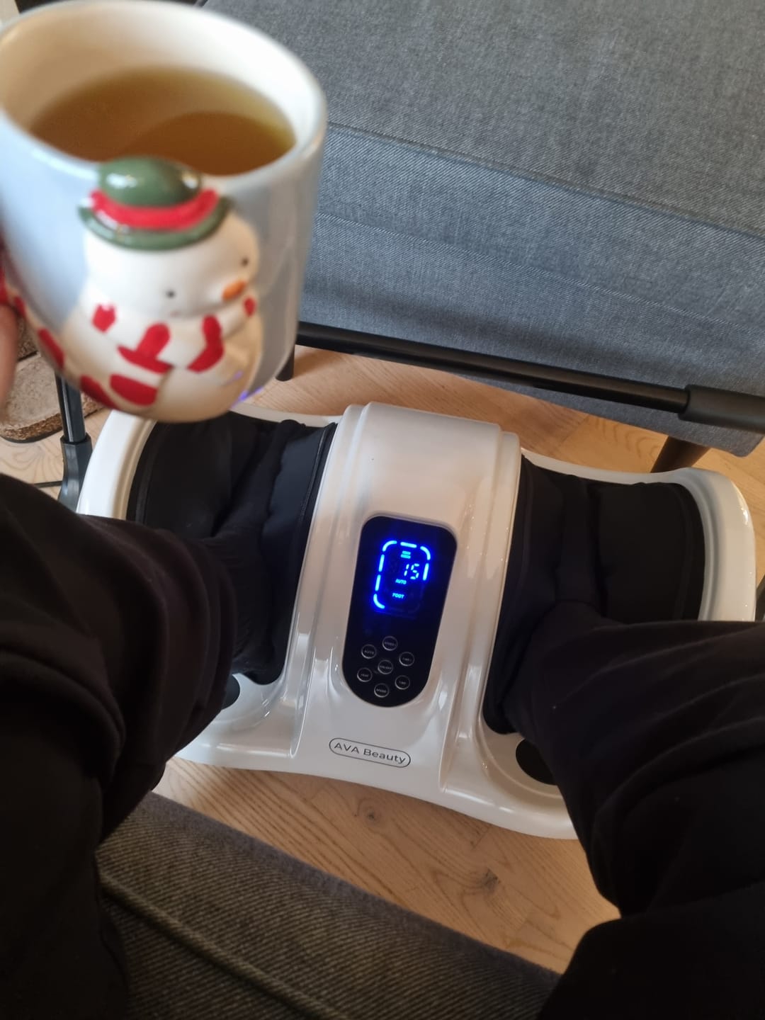 Customer photo review of Fod- og lægmassageapparat med fjernbetjening