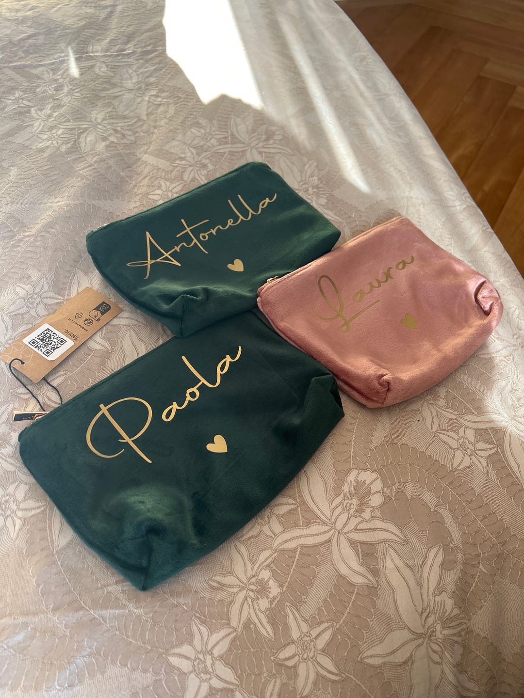 Customer photo review of La mia borsa per cosmetici - Borsa personalizzata per trucchi e cosmetici con nome