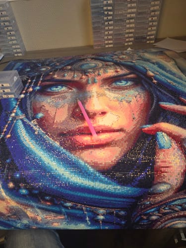 Customer photo review of 5D Diamond Painting – Sternenblick der Wüstenprinzessin