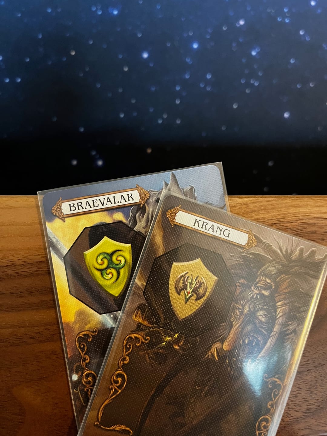 Customer photo review of Clear Matte Standard Size Card Sleeves
