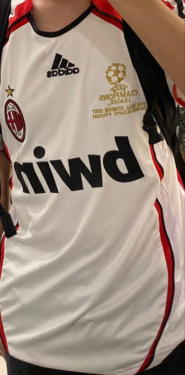 Customer photo review of AC MILAN 06/07 AWAY JERSEY