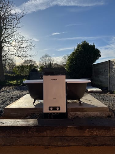Customer photo review of BD422 Portable Gas Propane Tankless Water Heater