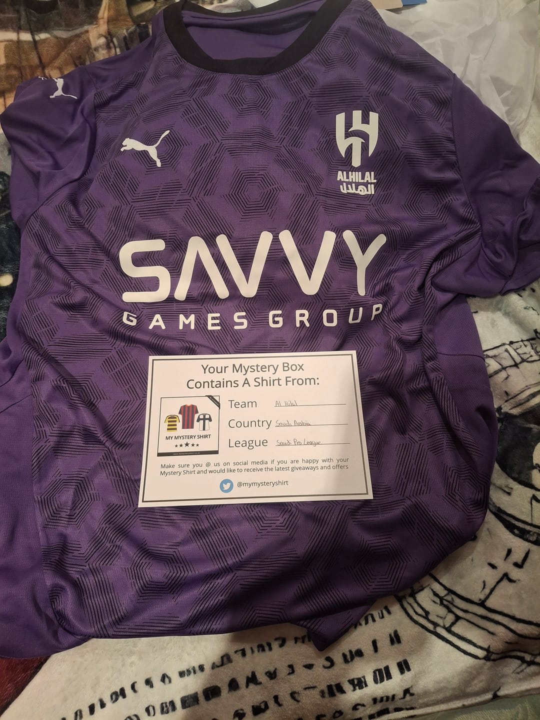 Customer photo review of Men’s Mystery Football Shirt Box