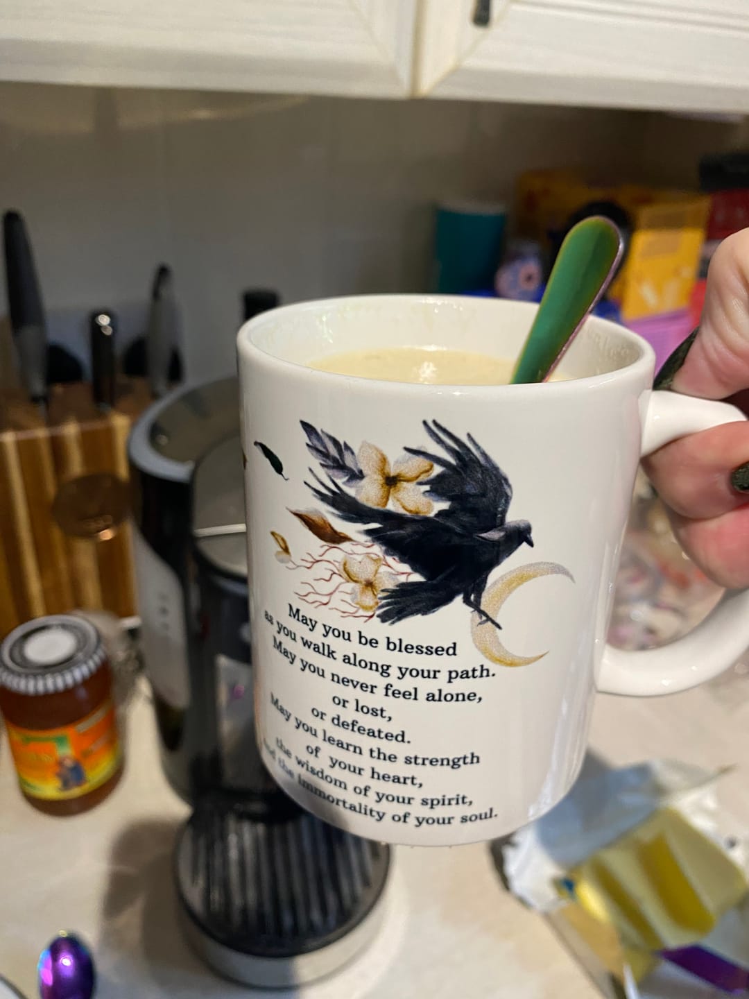 Customer photo review of Wilde Grove Blessing Mug 11oz Ceramic White