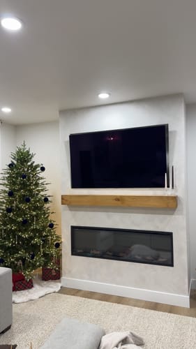Customer photo review of Rustic Mantels