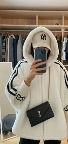 Customer photo review of Plush Hooded Oversized Parka
