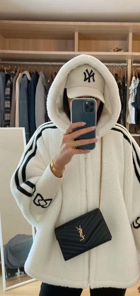 Customer photo review of Plush Hooded Oversized Parka