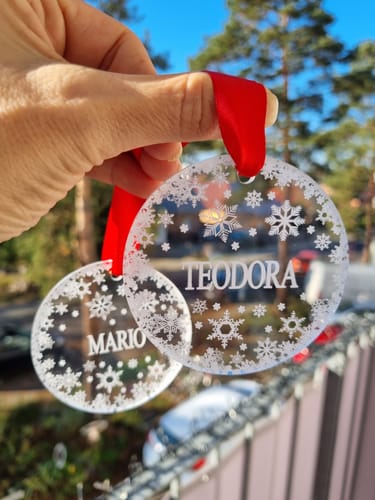 Customer photo review of Weihnachtsdeko mit Schneeflocken