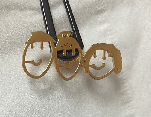 Customer photo review of 【11/1～11/9までの期間限定】お絵描きが素敵なアクセサリーに大変身♪お絵描きアクセサリー