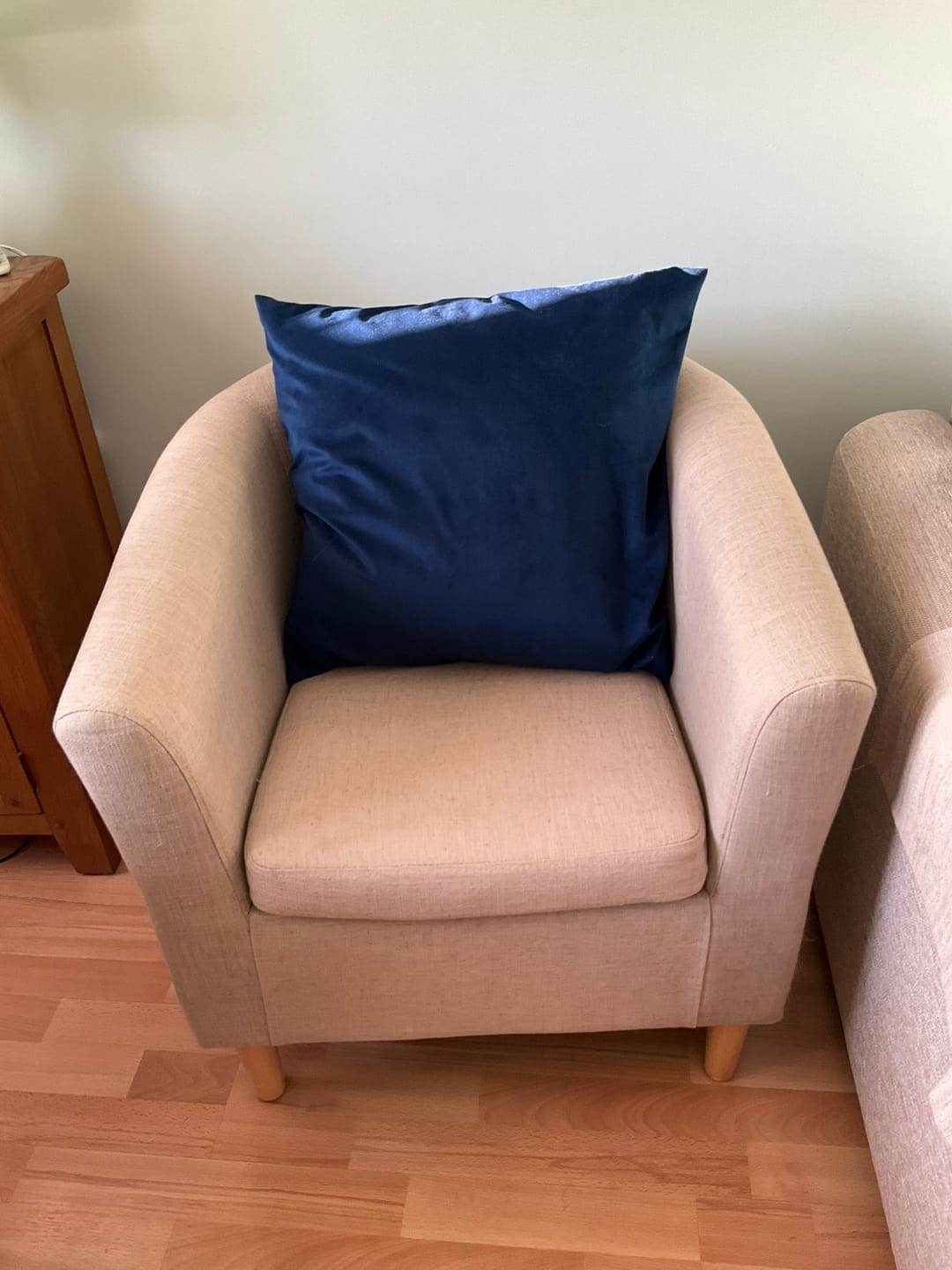 Customer photo review of Plain Upholstery Velvet Fabric