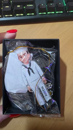 Customer photo review of Military Action Figure - Personalized Acrylic Ornament