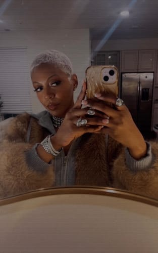 Customer photo review of Omirad Faux Fur Hooded Jacket