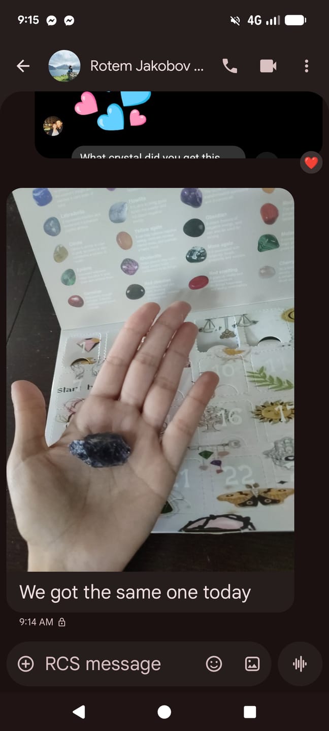 Customer photo review of Elyova™ Healing Stones Advent Calendar
