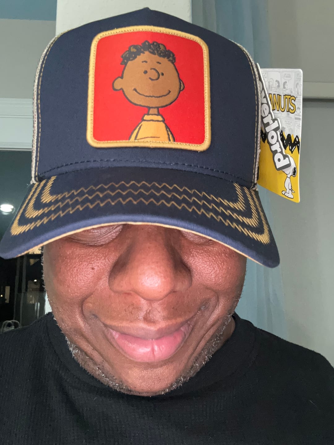 Customer photo review of OVERLORD X Peanuts: Franklin Trucker Cap