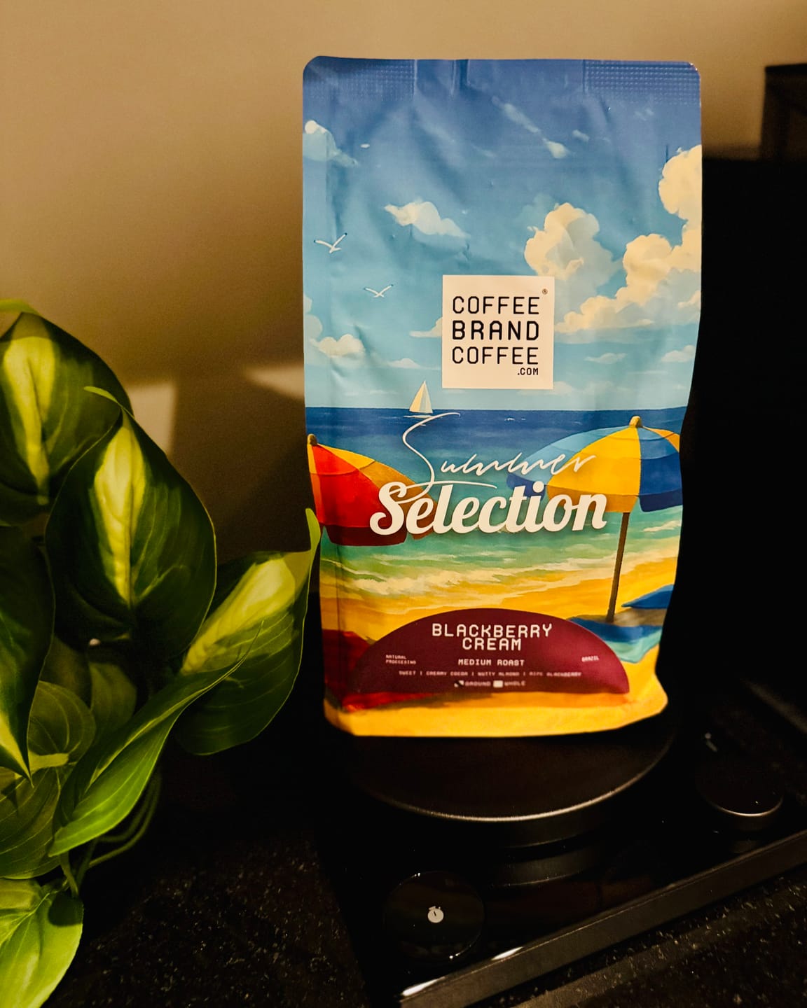 Customer photo review of Blackberry Cream Flavored Coffee