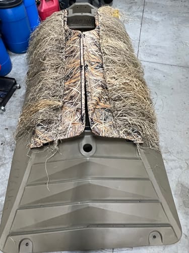 Customer photo review of Hunting Blind Raffia Grass (Individual)