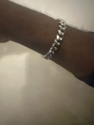 Customer photo review of CLEAN CUBANA BRACELET. - 12MM